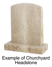 Example of a Churchyard Headstone